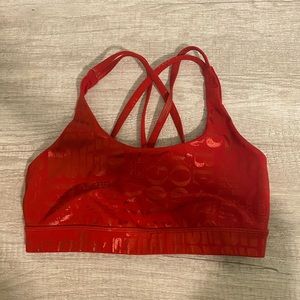 metallic print lululemon sportsbra